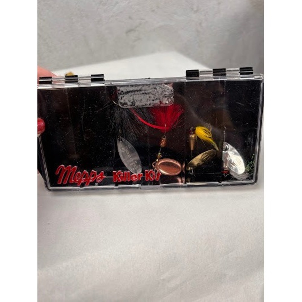 Mepps Killer Kit Inline Spinner Fishing Lure Set Aglia XD 4pc with Case